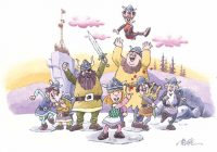 ペリーヌ、トム・ソーヤー、ビッケ…名作アニメのキャラクターが瑞々しいイラストで蘇る！『関修一の世界』