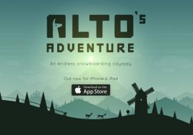 美麗なグラフィックで好評のスノーボードゲーム『Alto’s Adventure』にAndroid版が近日登場！