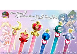『美少女戦士セーラームーン』のキラキラ輝くマスコット付き 新作ボールペン3種セットが再び登場！