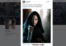 女性スーパーヒーローの本命、ワンダーウーマンの画像がネットに流出して話題に