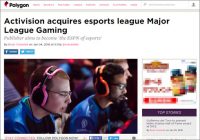 Activision Blizzard社、大手e-Sports団体「MLG」を買収【ざっくりゲームニュース】