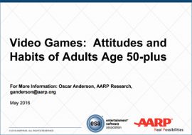 アメリカの50歳以上は38％が今なおゲーム好き！