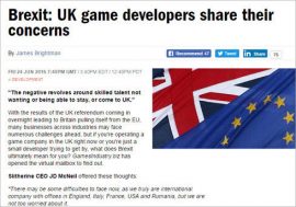 “ゲーム輸出大国”イギリスのEU離脱で業界大混乱!? 深刻な人材不足を懸念する声も……？
