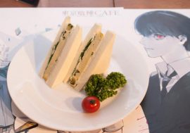 まずいサンドウイッチの正体とは……!? 入場整理券が出るほどの人気！『東京喰種』CAFEの食レポ!!