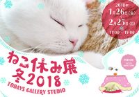 「ねこ休み展」2018年第一弾は1月26日～2月25日に開催！ねこ好きにはたまらないニャン！！