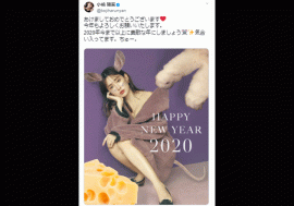小嶋陽菜、新年恒例の“セクシー干支コスプレ”にファン興奮　“振り返り動画”に絶賛の声も